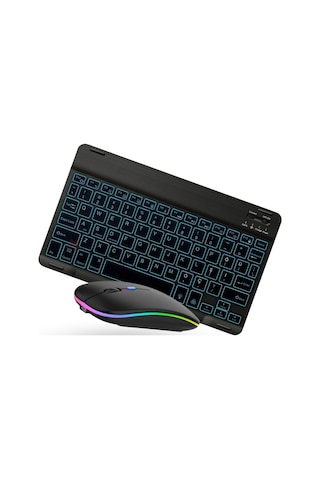 Büro Ev Ofis Bilgisayarı İçin Siyah Rgb Işıklı Klavye Mouse Seti Diğer