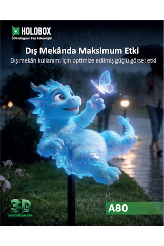 Holobox A80 Dış Mekan 3d Hologram Fan