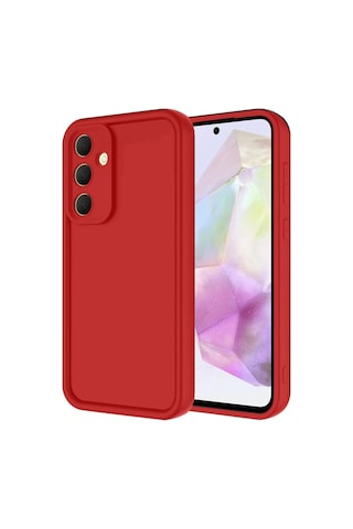 Newface Samsung Galaxy Uyumlu A16 5g Kılıf Viera Silikon - Kırmızı