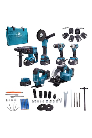 Chelikbei 36V Akülü Vidalama Seti 7'li Mavi