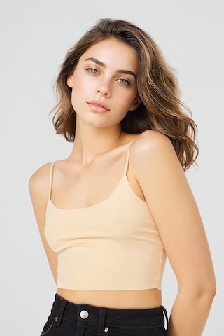 Grımelange Vele Ayarlanabilir İnce Askılı Lazer Kesim 3'lü Paket Crop Syh/byz/ten Rengi Büstiyer