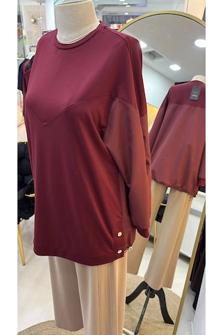 Qmash Penye Tunik Bordo 6193