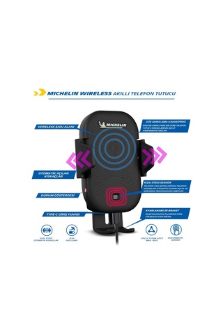 Michelin Mc33368 Wireless Telefon Şarj Cihazı Ve Dokunmatik Akıll (551605845)