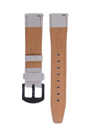 Fro Lw38-43 20 Mm Hakiki Deri Kroko Krem Kordon Siyah Toka
