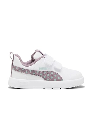Puma Kız Çocuk Beyaz Courtflex V3 Dotty Inf. Sneaker Beyaz
