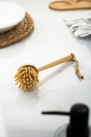 Bambu Temizlik Fırçası Siyah