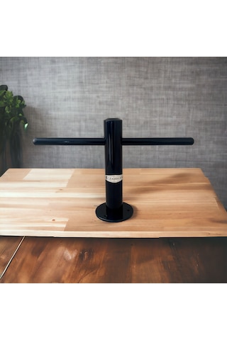 Egekırkan A300-01S T Tipi Kuaför Berber Tezgah Ayaklığı Siyah