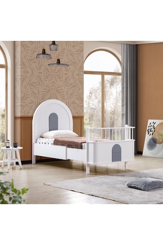 Mdf Beşik, Venüs Büyüyen Beşik 90x130 - Venüs Karyola 90x190 Beyaz