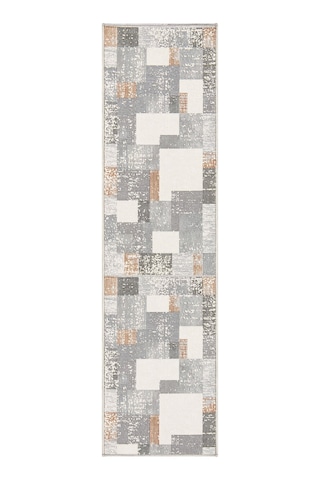 Enti Florya 8109 Gri Halı - Multi Modern Patchwork Desenli Halı