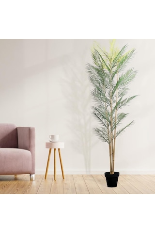 Yapay Ağaç 4 Gövdeli Palmiye Ağacı 180 Cm 1.Kalite Yapay Çiçek