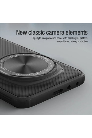Mufunye Honor Magic 6 Pro İçin Nillkin Camshield Pro Manyetik Kılıf: Kamera Koruyucu, Magsafe Uyumlu, Dikey/yatay Ayaklı, Parmak İzi Redüktörü Siyah