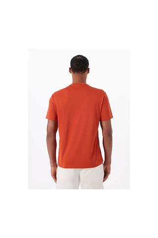 Ea7 Bisiklet Yaka Turuncu T-shirt Kırmızı