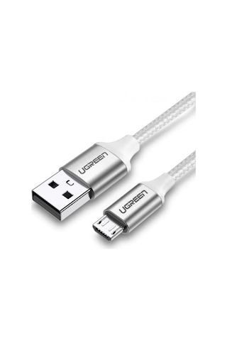 Ugreen Premium Micro Usb Şarj Ve Data Kablosu Silver 1 Metre