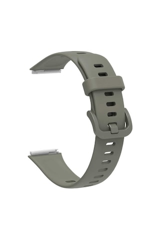 Ekılıf - Huawei Band 7 Uyumlu - Kordon Silikon Kordon Krd-71 - Gri
