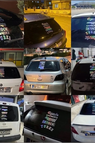 Araç Arka Cam Yazısı Hologramlı Yan Kapı, Yan Cam Stickerı İnşallah