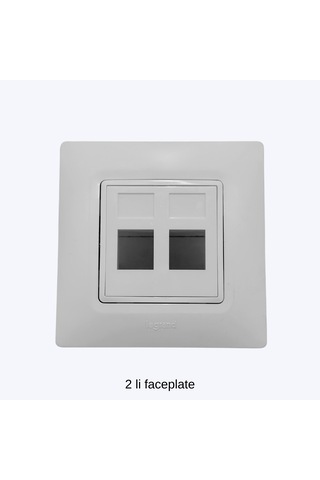 2'li Boş Faceplate Adaptör