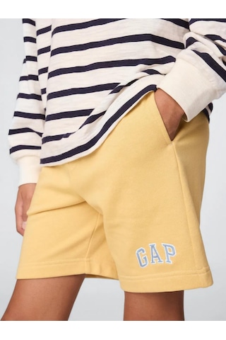 Gap 742934003 V-frch Ft Logo Erkek Çocuk Şort Bej