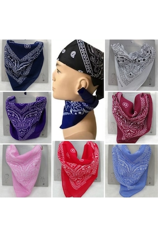 Kare Bandana Fular / %100 Pamuk