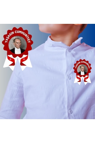 29 Ekim Cumhuriyet Bayramı Yaka Kartı 02 40lı Paket 7