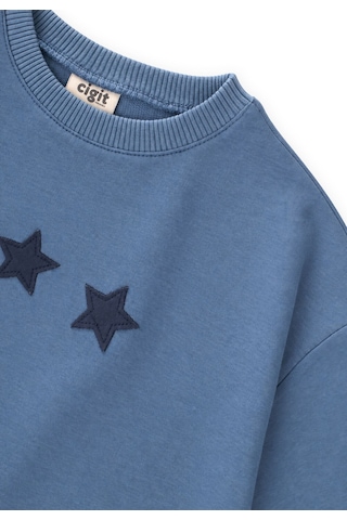 Cigit Mevsimlik Sweatshirt 1-7 Yaş İndigo Mavi