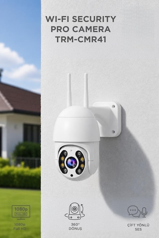 Torima CMR41 Güvenlik Kamerası 360 Derece Dönebilen Wifi Akıllı Ip Kamerası