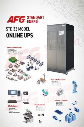 20 Kva Trifaze Online Ups Std 33 Model Kesintisiz Güç Kaynağı