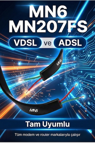 Mn207fs Kutu Modem Dsl/adsl/vdsl Kablosu-10 Metre/2 Telli-flat-rj11 Kablo/telefon Hat Kablosu