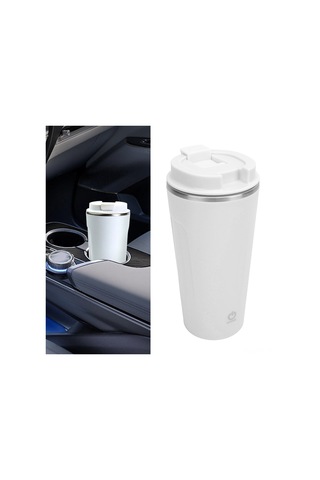 Hangfox Usb Şarjlı Otomatik Çevirici Cam, Paslanmaz Çelik, 400ml, Su Geçirmez, Kahve/çay/protein İçeceği Karıştırıcı, Taşınabilir, Beyaz Beyaz