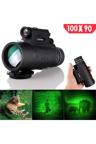 Dış Mekan Ve Gece Görüşü 100x90 Optik Monoküler Av Yürüyüşü Teleskop B