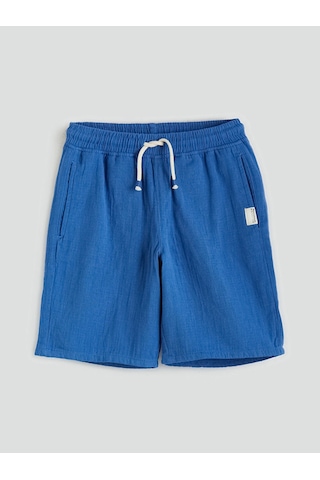 Lc Waikiki Lcw Kids Mavi Beli Lastikli Erkek Çocuk Şort Mıd Blue