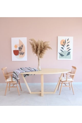 Oval Yemek Masası, Modern ÇAM KAPLAMA Yemek Masası, Toplantı Masa