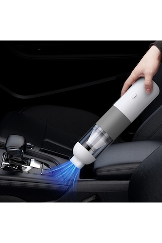 Cbtx V01 Taşınabilir El Araç Süpürgesi Kablosuz Otomatik Elektrikli Süpürge - Beyaz / Gri