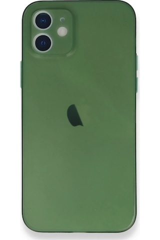 Cosmotex Newface Apple iPhone Uyumlu 12 Mini Kılıf Pp Ultra İnce Kapak - Yeşil