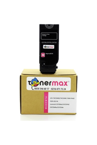 Tonermax Lexmark Cs720-74C5Sm0 Kırmızı Uyumlu Toner Yüksek Kapasiteli