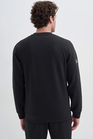 Cazador 52380 Erkek Bisiklet Yaka Sweatshirt Siyah
