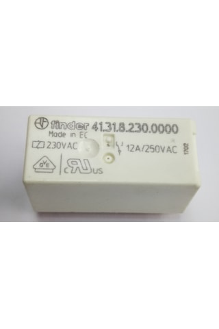 220V Ac Tek Kontak 12A Röle Finder 41.31.8.230.0000
