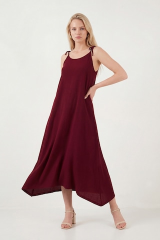 Lela Bayan Elbise 5865732 Bordo Bordo