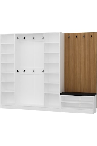 Kale Dekor Panel 2 Bölme Raf Portmanto+ayk Mind Byz 4 Kapaksız