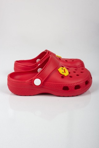Kız Çocuk Sarı Civciv Logulu Terlik-5803-kırmızı Kırmızı