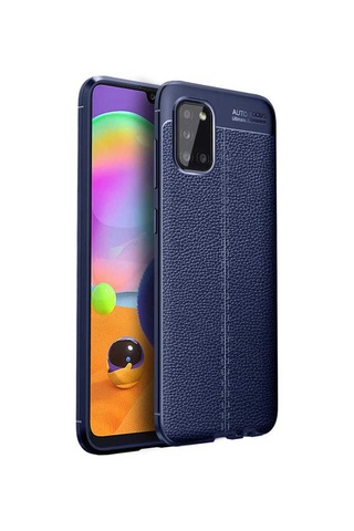 Samsung Uyumlu Galaxy A02s Kılıf Zore Niss Silikon Kapak Lacivert