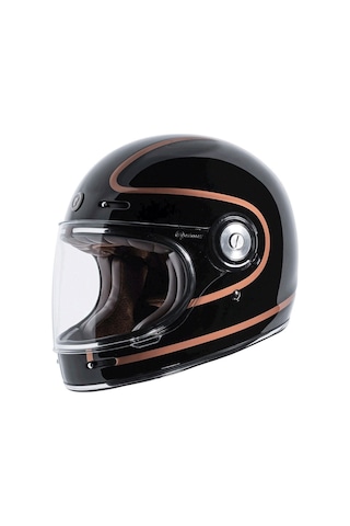 Torc T-1 Copper Pin Kapalı Motosiklet Kaskı Siyah