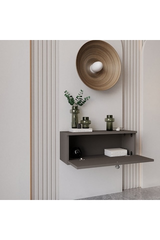 Melura Home Melura Dresuar %100 Mdf Kapaklı Duvara Monte Gri