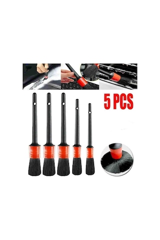 İsgstore Detaylı Temizlik Fırçası 5'li Set Araç Oto Araba Temizlik Fırçası