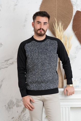 Nehir By Faruk Ülker Sıfır Yaka Regular Fit Erkek Triko Kazak (516906421)