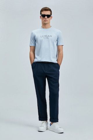 Lufian Love Modern Grafik T- Shirt Mavi Mavi 111020238100300 Mavi