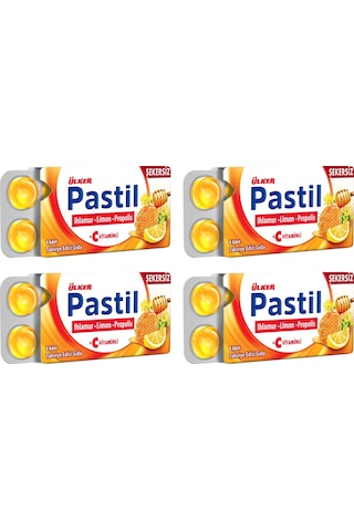 Ülker Pastil Ihlamur Limon Propolis 8 Li Tablet X 4 Adet