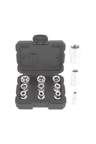 Brio Lokma Set Torx Dişi 1/2 9 Parça (e10-e24)