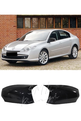 Renault Laguna 3 2007-2014 Batman-Yarasa Ayna Kapağı Piano Black