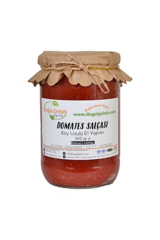 Doğal Gelsin Domates Salçası - 950 gr