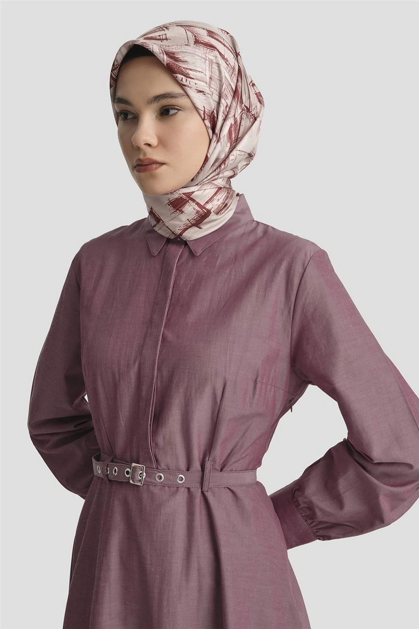 Armine Elbise 25yd9178 Bordo Bordo